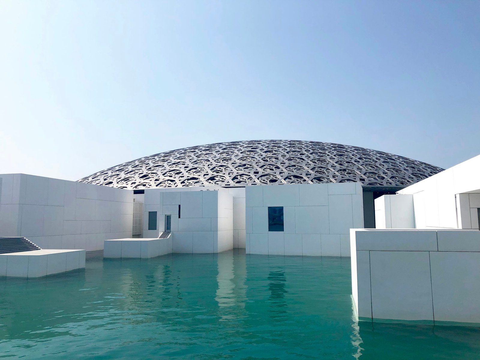 The Louvre Abu Dhabi dome on Saadiyat Island